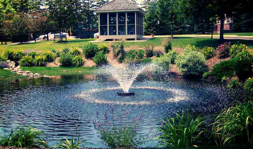 How a Pond Fountain Will Add to Your Landscape Design