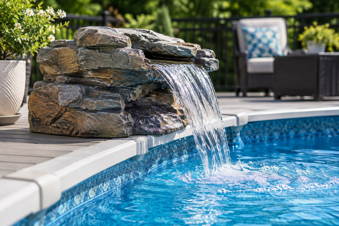 Above Ground Pool Fountains and Waterfalls