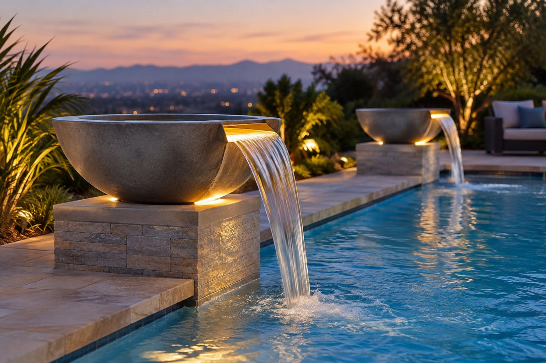 Water Bowl Fountains for Pools and Outdoor Living Spaces