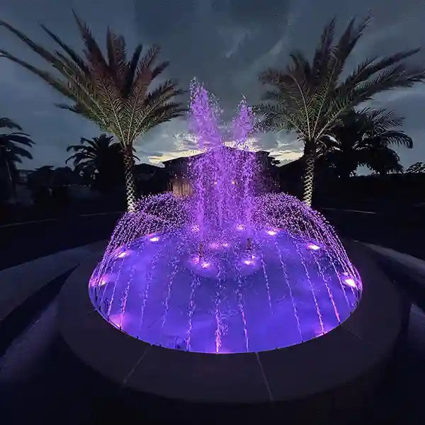 Mount Dora Fountain spray jets