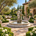 Henri Angella Fountain In Toscana Basin with Spray Ring