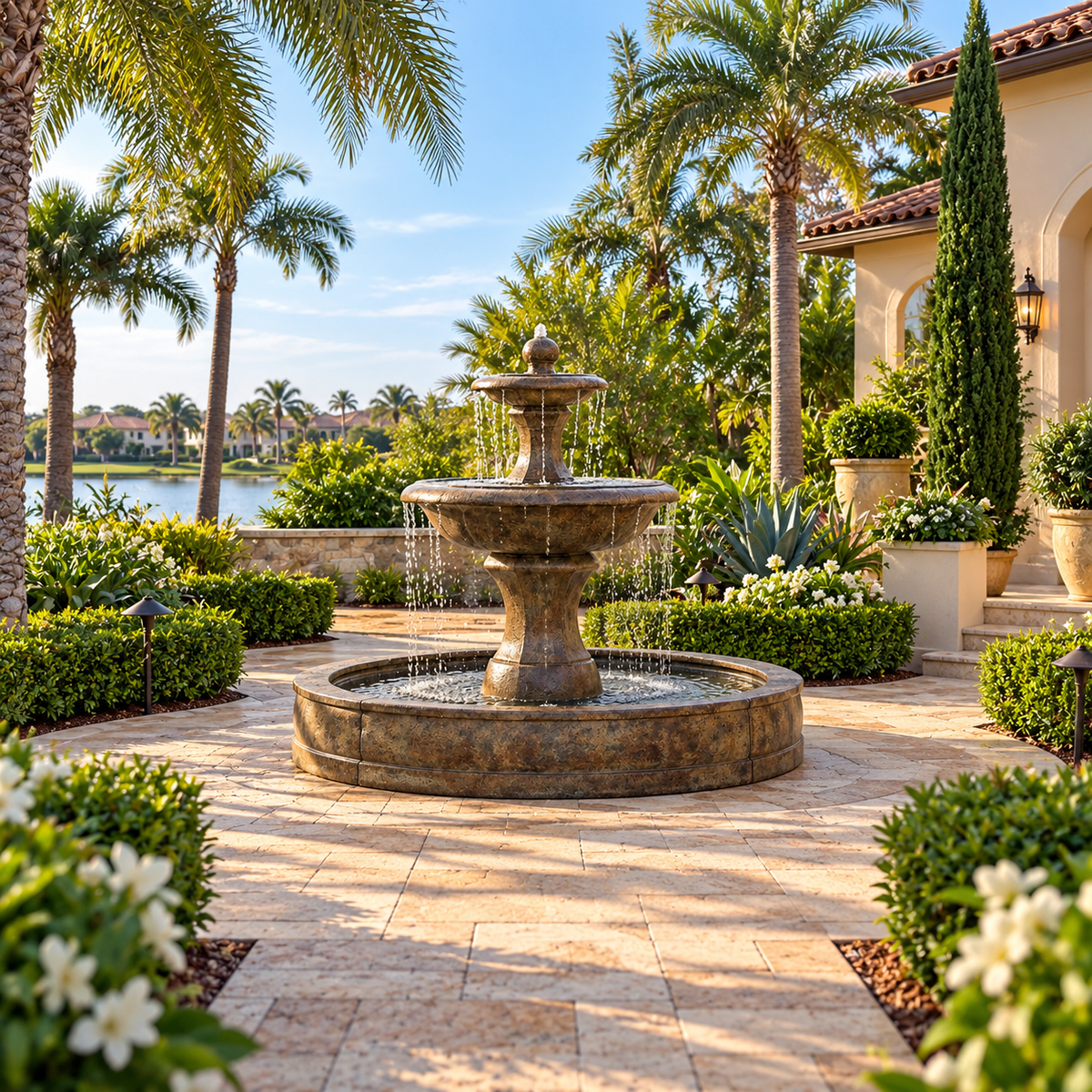 Henri Barrington Fountain in Valencia Basin