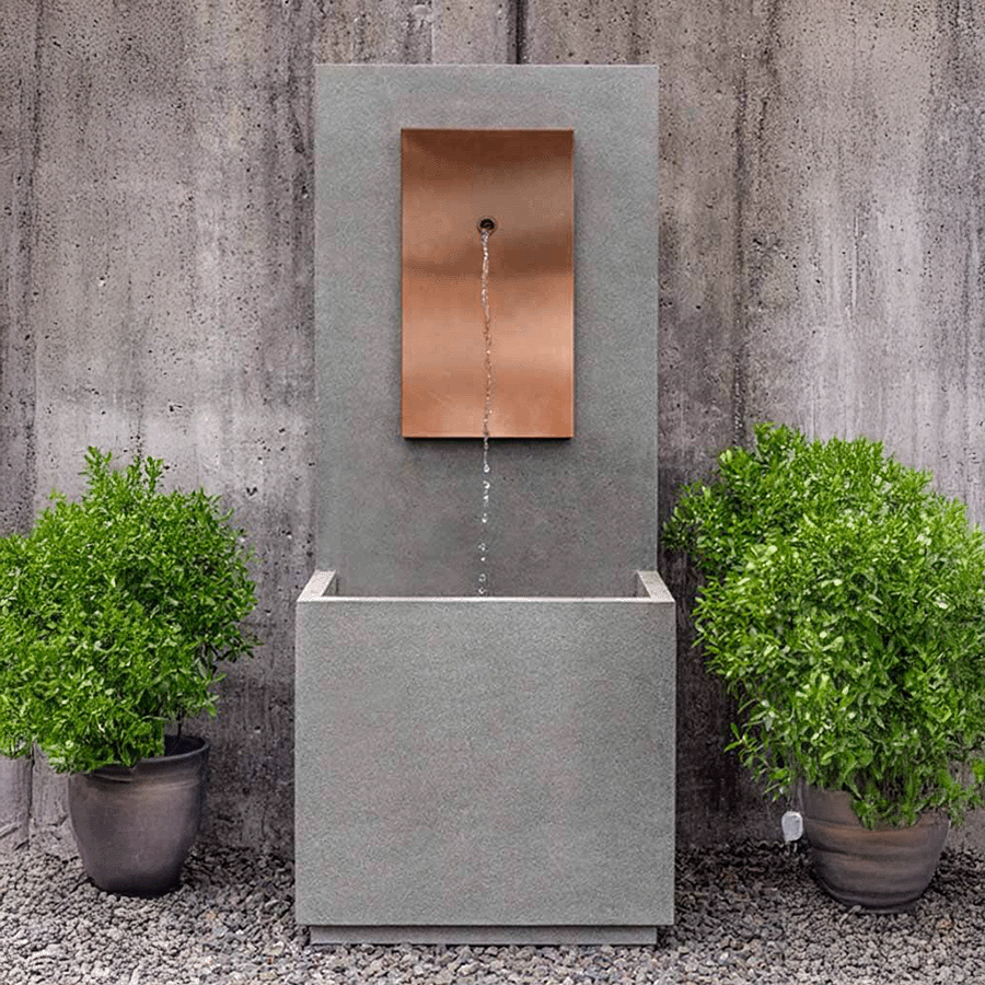 wall fountain with face