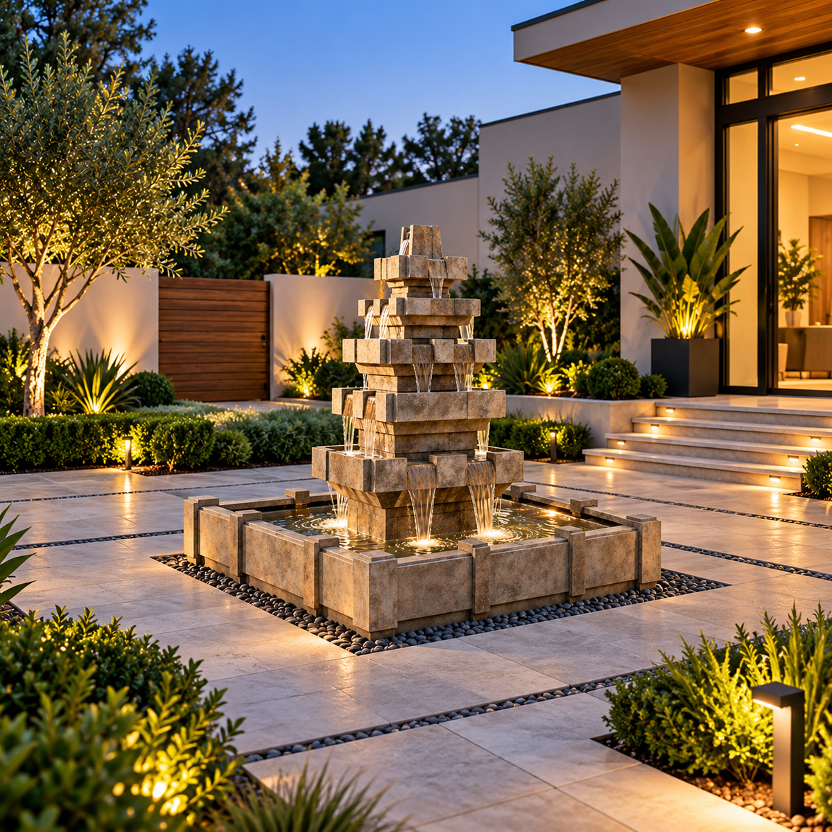 Henri Cascadia Fountain in Dimensions Pool