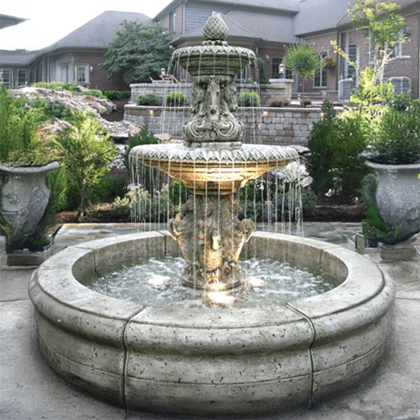 Fiore Cavalli Two Tier Fountain w/o Pond