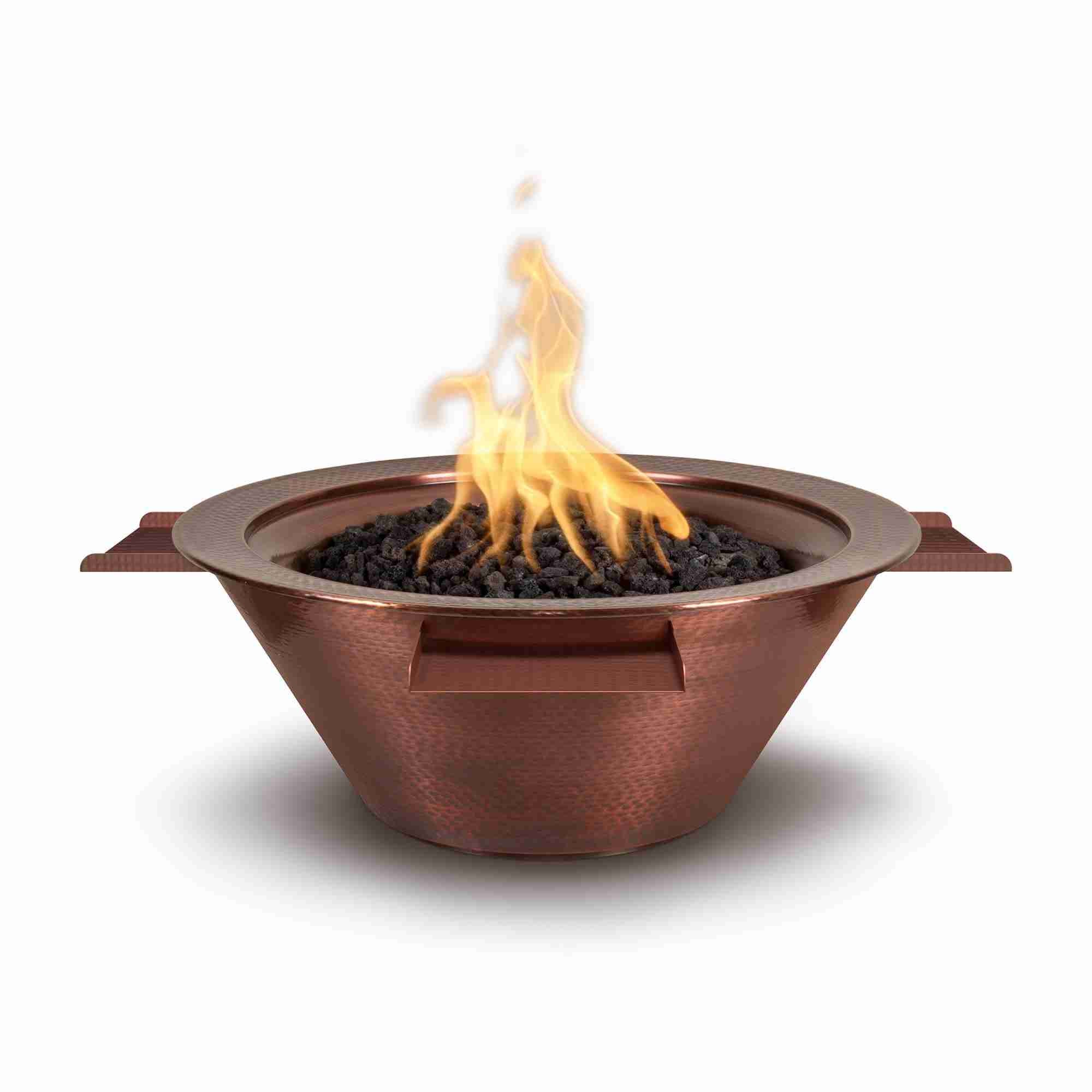Cazo Fire & Water Bowl Copper 4-Way Spill