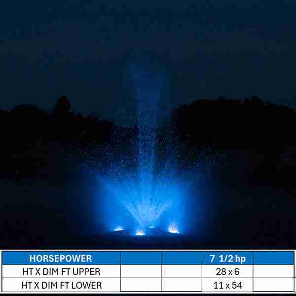 AquaMaster Grand Crown & Wide Geyser Lake Fountain