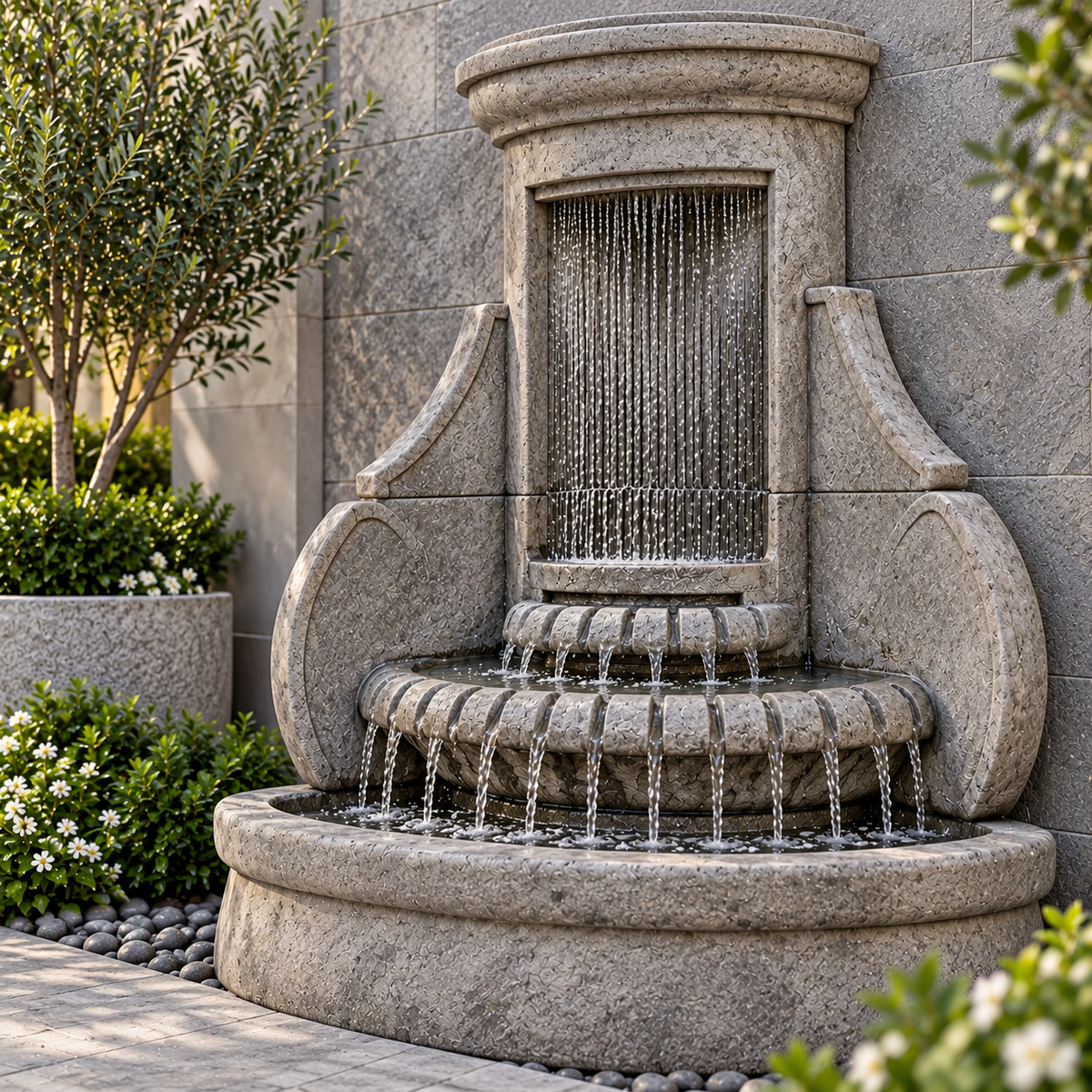 Henri Falling Diamonds Corner Fountain