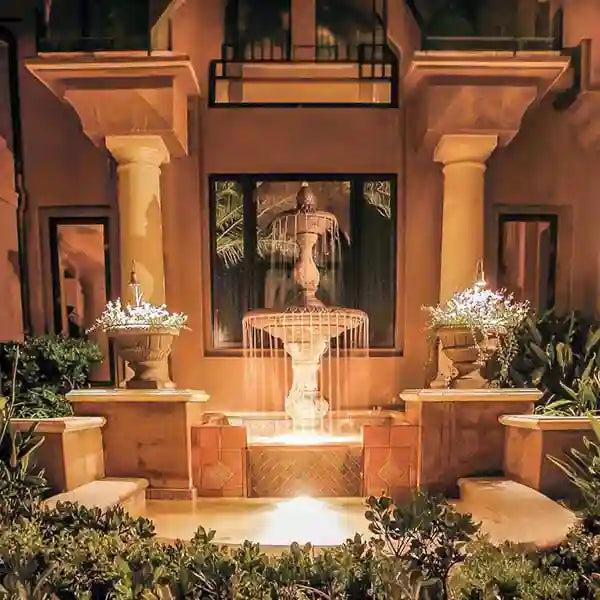Fiore Four Seasons Fountain For Pond- Basin not included