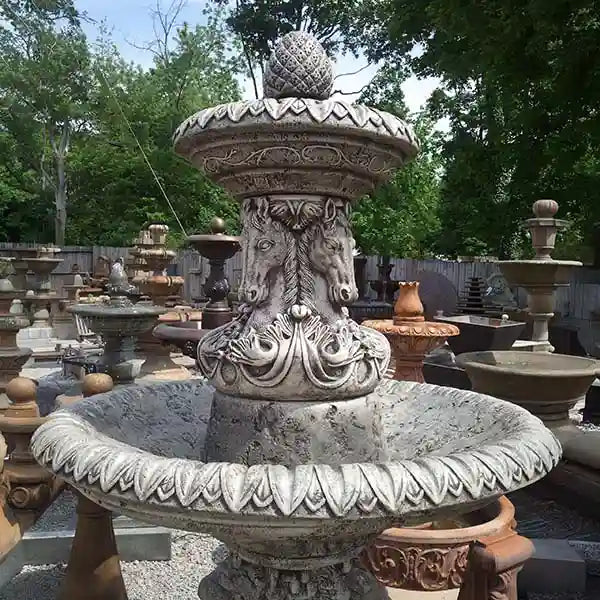 Fiore Cavalli Fountain with Fiore Pond