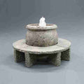 Fiore Mall Fountain with Granite Benches