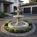 Fiore Stone Monaco Three Tier Fountain with Fiore Pond