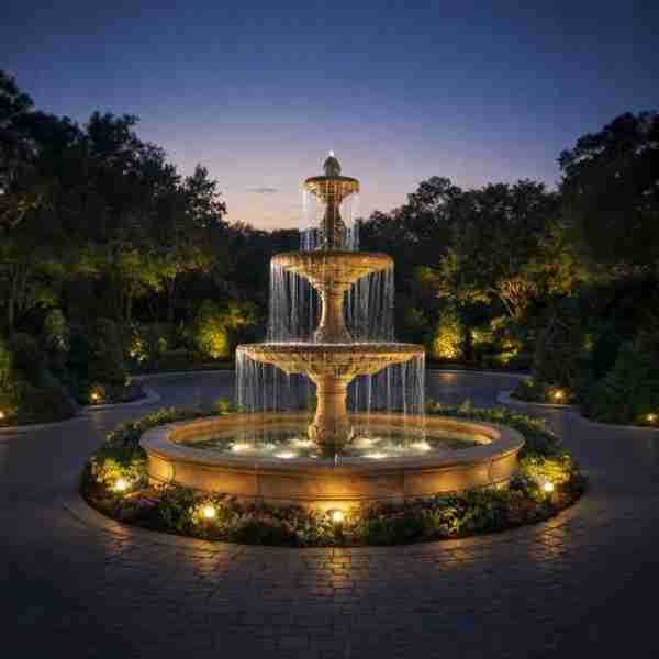 Fiore Four Seasons Fountain w/16' Bracci Basin