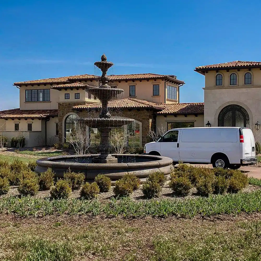 Fiore Four Seasons Fountain With 12' Bracci Basin
