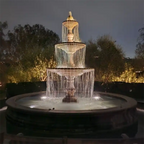 Fiore Four Seasons Fountain With 12' Bracci Basin