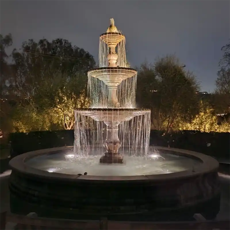 Fiore Four Seasons Fountain With 12' Bracci Basin
