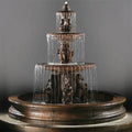 Fiore Three Tier Cavalli Fountain with 12' Bracci Basin