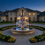 Fiore Four Seasons Fountain With 12' Bracci Basin