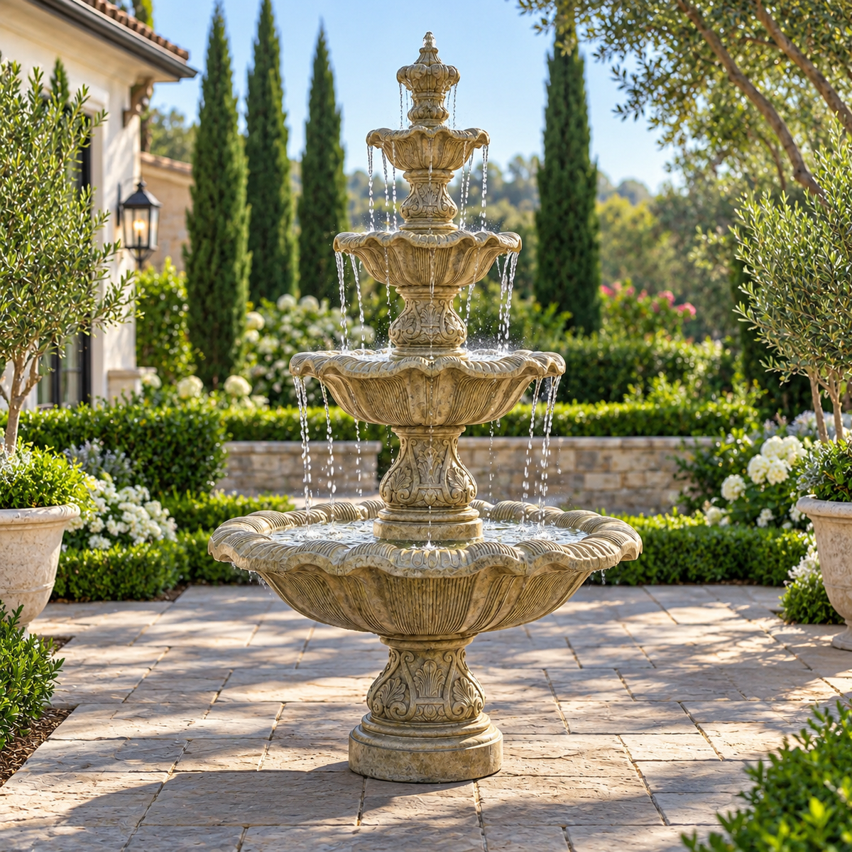 Henri Four Tier Renaissance Fountain
