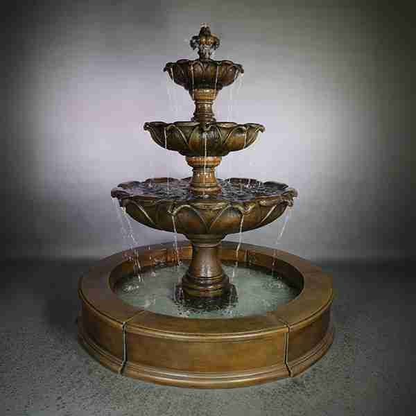 Giannini Garden Gardenia Three Tier Easy Pond Fountain