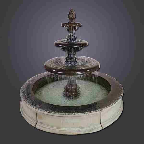 Giannini Garden Grand Newcastle Three Tier Easy Pond Fountain