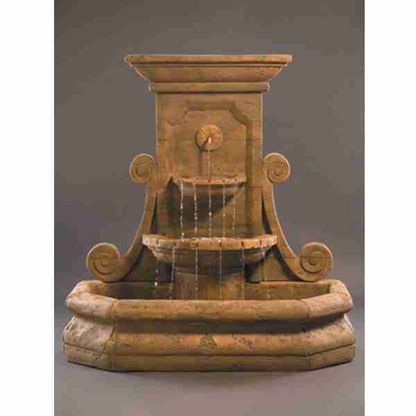 Fiore Grande Volute Wall Fountain