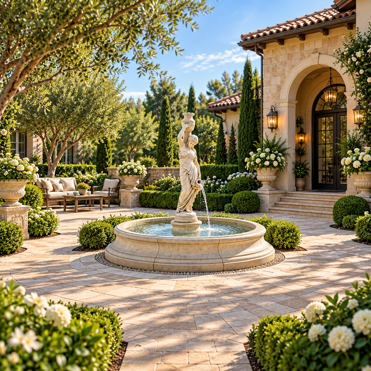 Henri Rebecca Fountain in Toscana Basin