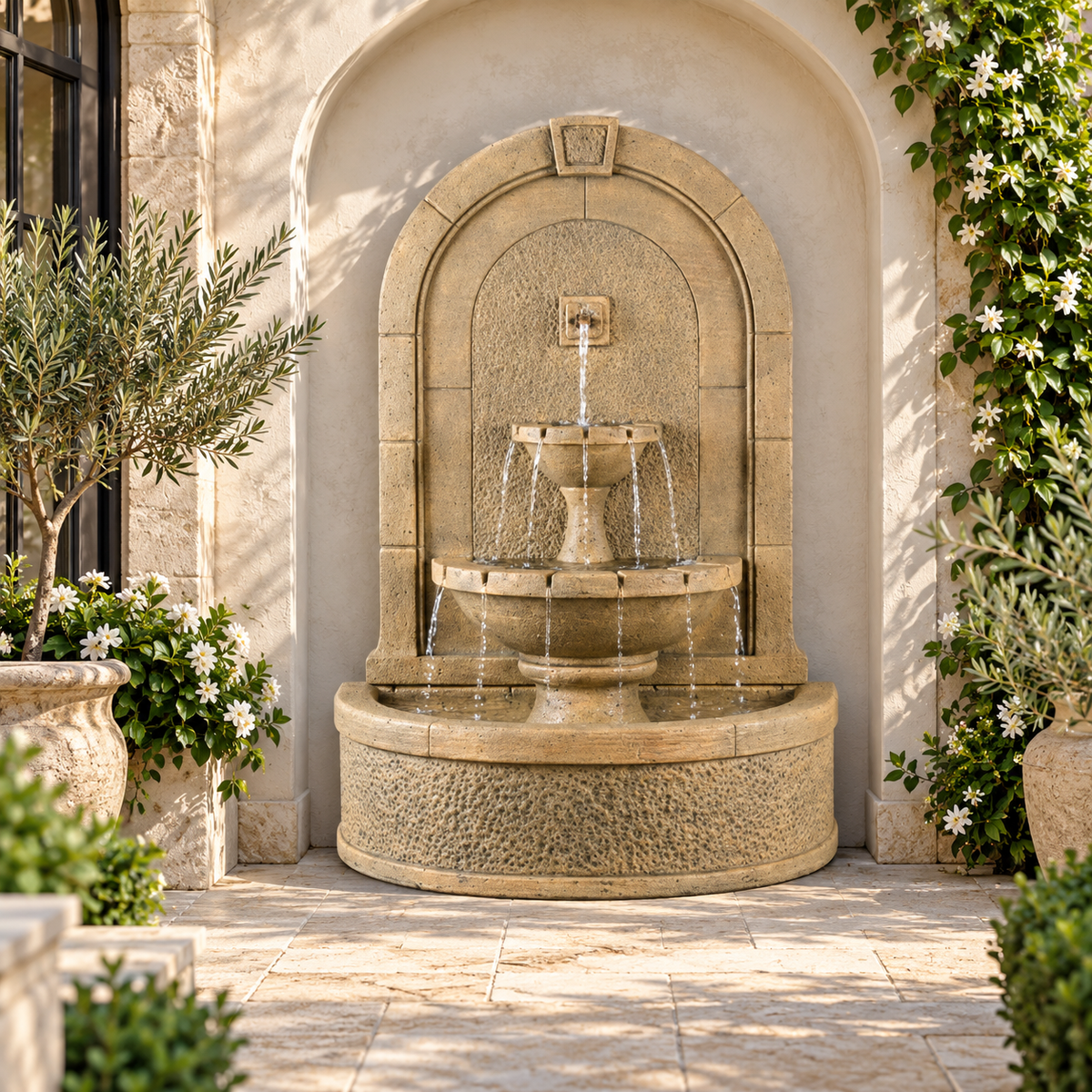 Fiore Stone New Horizon Wall Fountain