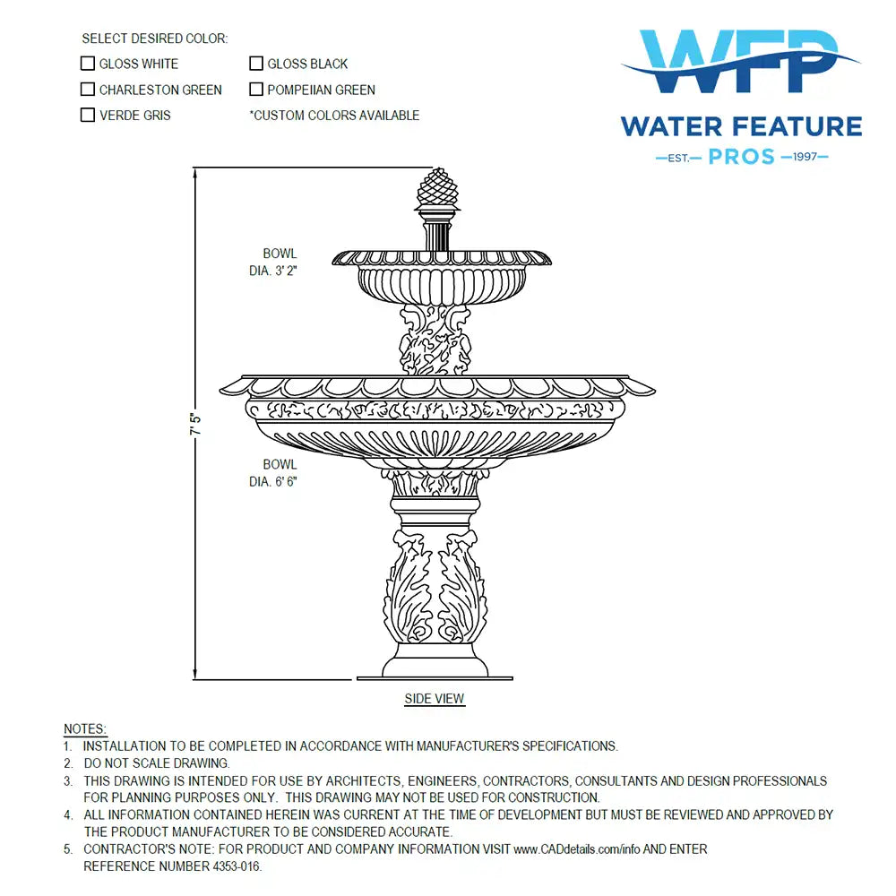 Cast Iron Langdon Fountain
