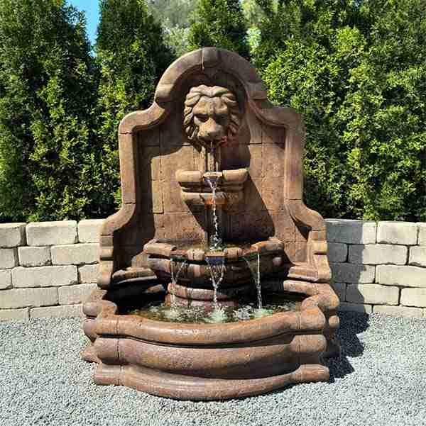 Henri Lion Face Terrazzo Bella Fountain