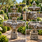 Fiore Medium Lion Fountain