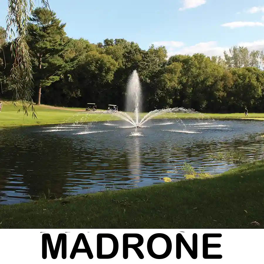 Kasco 4400 JF 1 HP Lake Fountain - Madrone spray pattern
