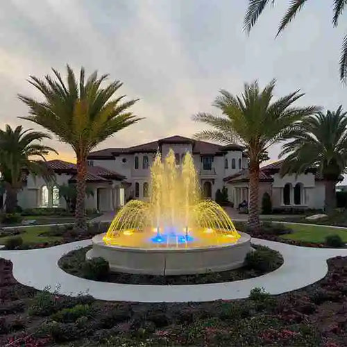 Mount Dora Fountain night view