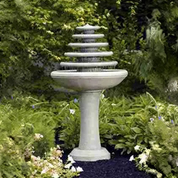 Massarelli Five Tier Gozo Fountain On Pedestal