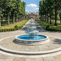 Massarelli Renault Extra Large Four Tier Fountain With 14' Pool
