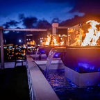 Maya Copper 4-Way Fire & Water Bowl