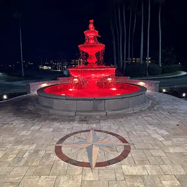 Massarelli Monticello Fountain on 14' Pool