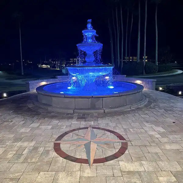Massarelli Monticello Fountain on 14' Pool