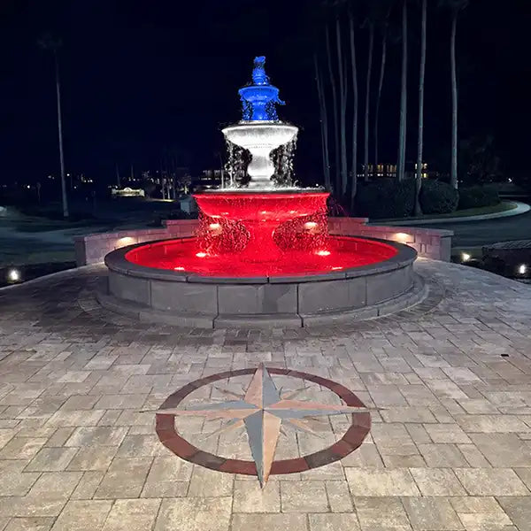 Massarelli Monticello Fountain on 14' Pool