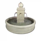 Giannini Napa Round or Square Pond Fountain with Copper Spouts