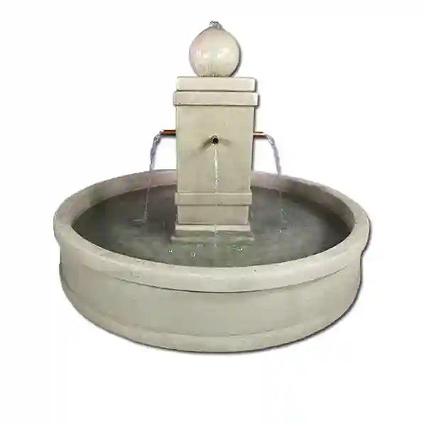 Giannini Napa Round or Square Pond Fountain with Copper Spouts