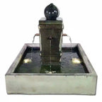Giannini Napa Round or Square Pond Fountain with Copper Spouts