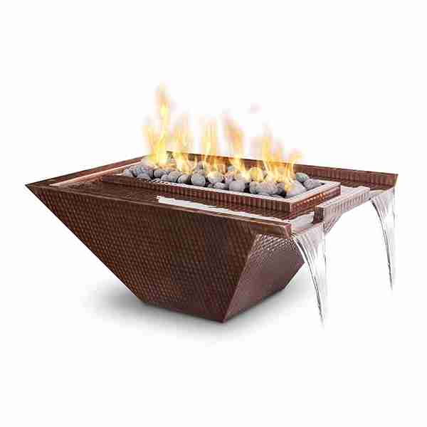 Nile Hammered Patina Copper – Fire & Water Bowl