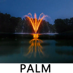 Kasco 7.3 JF 7.5 HP Lake Fountain - Palm spray pattern