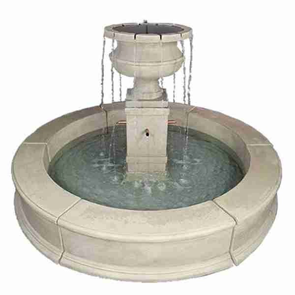 Piazza Aventino Easy Pond Fountain w/ Copper Spouts