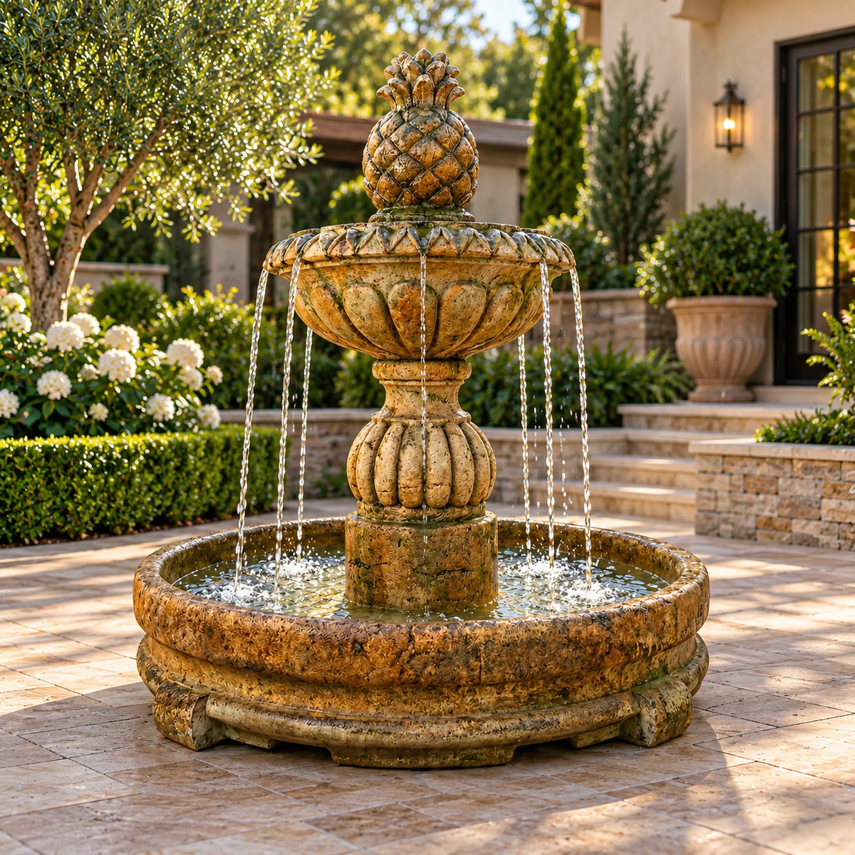 Henri Pina Cascada Fountain in Rondo Pool