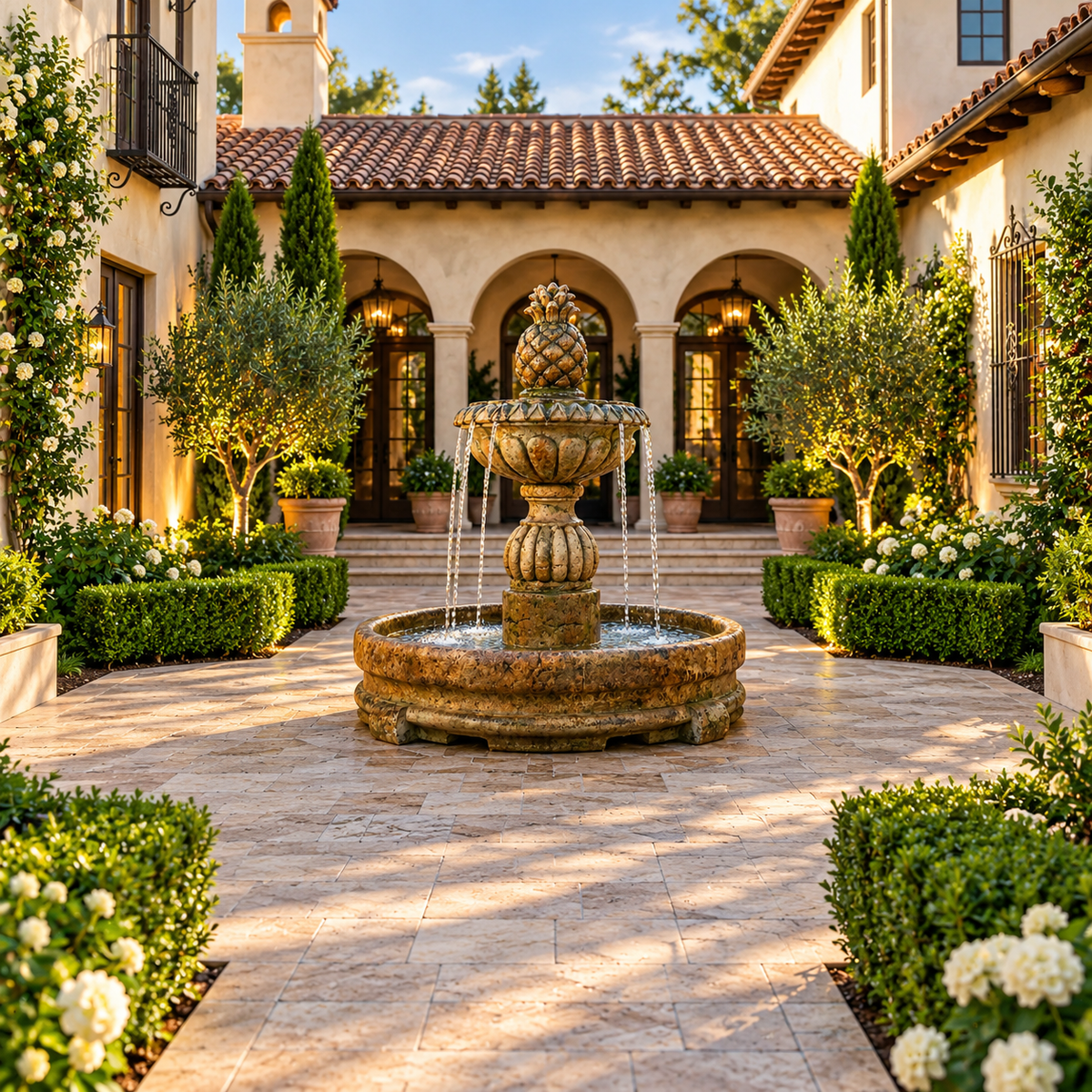 Henri Pina Cascada Fountain in Rondo Pool