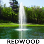 Kasco 7.3 JF 7.5 HP Lake Fountain - Redwood spray pattern