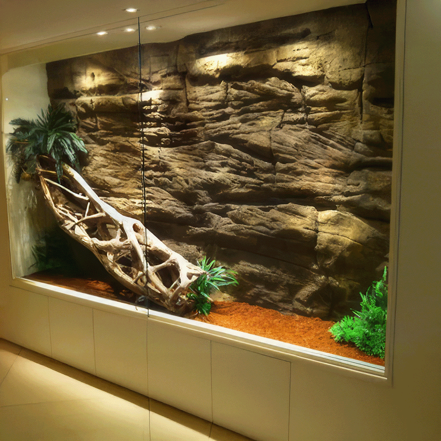 Riverfalls pool waterfall with natural rock design and integrated grotto