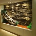 Riverfalls pool waterfall with natural rock design and integrated grotto